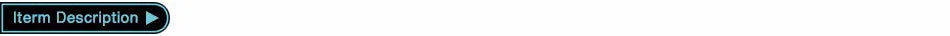black button with blue border labeled 'Item Description'