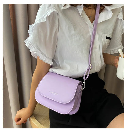 Saddle bag women's crossbody bag bag girl, summer simple fashion trend, foreign shoulder bag women