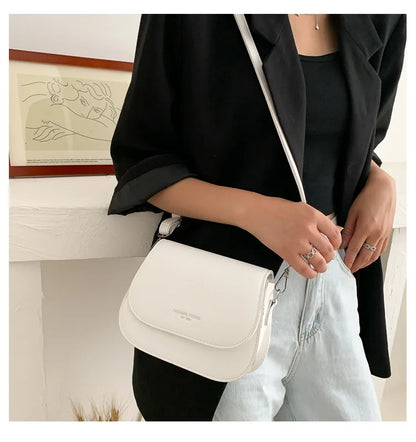 Saddle bag women's crossbody bag bag girl, summer simple fashion trend, foreign shoulder bag women