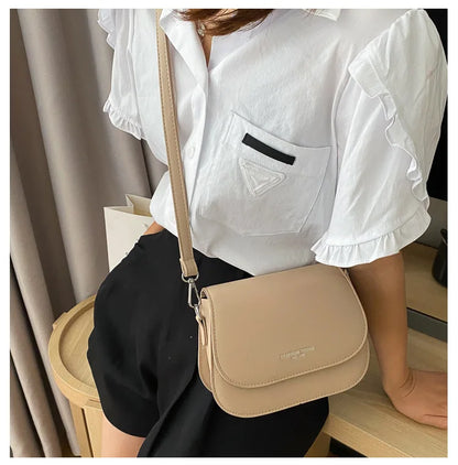 Saddle bag women's crossbody bag bag girl, summer simple fashion trend, foreign shoulder bag women