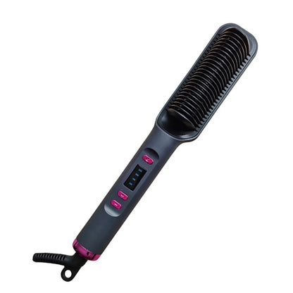 Multifunctional Straightener Electric Hair Straightening Curly Iron Brush Comb Curler Hair Straightener Brush Heating Hot Comb