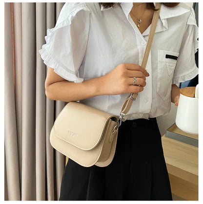 Saddle bag women's crossbody bag bag girl, summer simple fashion trend, foreign shoulder bag women