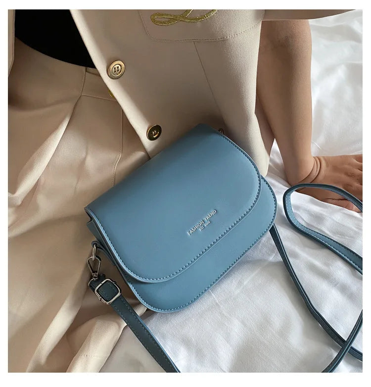 Saddle bag women's crossbody bag bag girl, summer simple fashion trend, foreign shoulder bag women