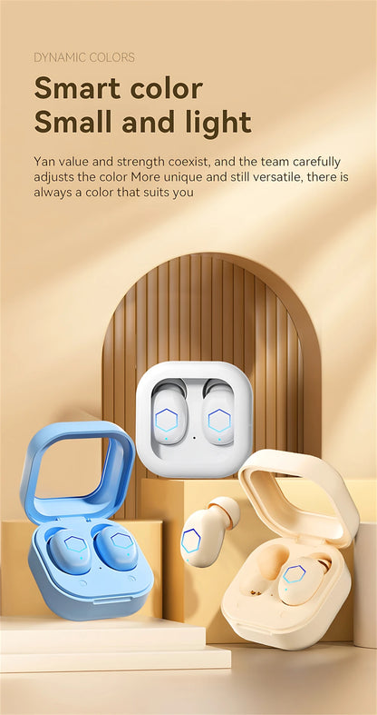 In-ear Bluetooth Headphones Wireless Earphones HIFI Stereo Touch Low Delay Game Earplugs Mini Portable Creative Gifts For Girls