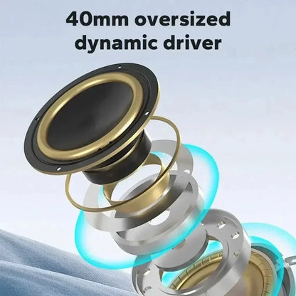 New Bluetooth Wireless Headset with Mic: Stereo Earphone Designed for Sports, Gaming, and Seamless Phone Connectivity