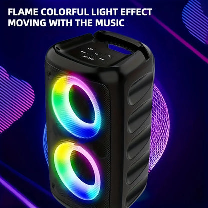 Wireless Karaoke Bluetooth Speaker Subwoofer Portable With Microphone Radio FM Lamp Machine Sound Box Music LED TWS Caixa De Som