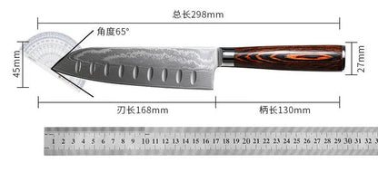 Damascus Knives 67 Layer Chef Knife Japanese Santoku Damascus 8 Inch Chef Knife  Professional Knives Set Utility Paring Knife