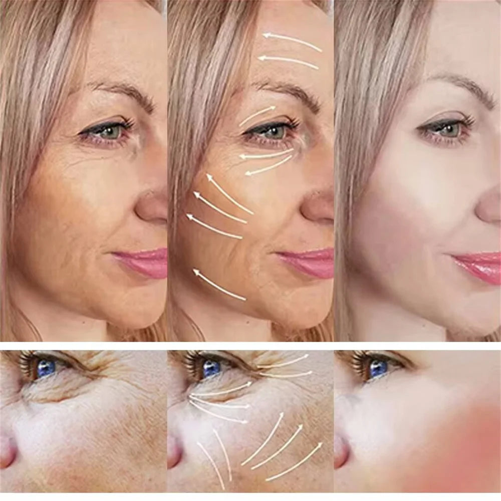 Retinol Wrinkle Remover Face Set Instant Firming Lifting Anti-Aging Serum Fade Fine Lines Whitening Korean Skin Care Products