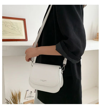 Saddle bag women's crossbody bag bag girl, summer simple fashion trend, foreign shoulder bag women
