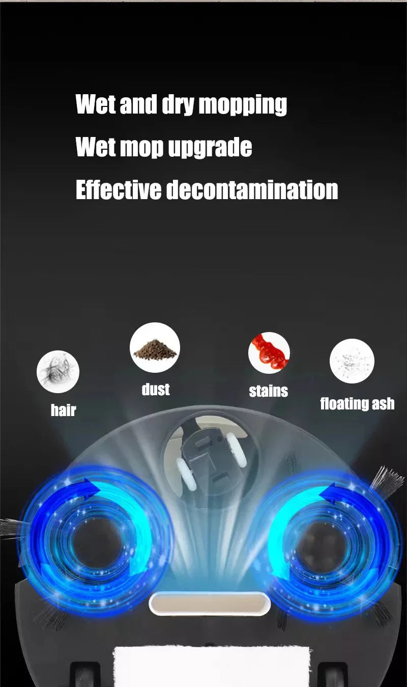 Smart Sweeping Robot Mini Silent Vacuum Wireless Cleaner Sweep Mop Brush Two-In-One Multi-Function Cleaning Machine For Home