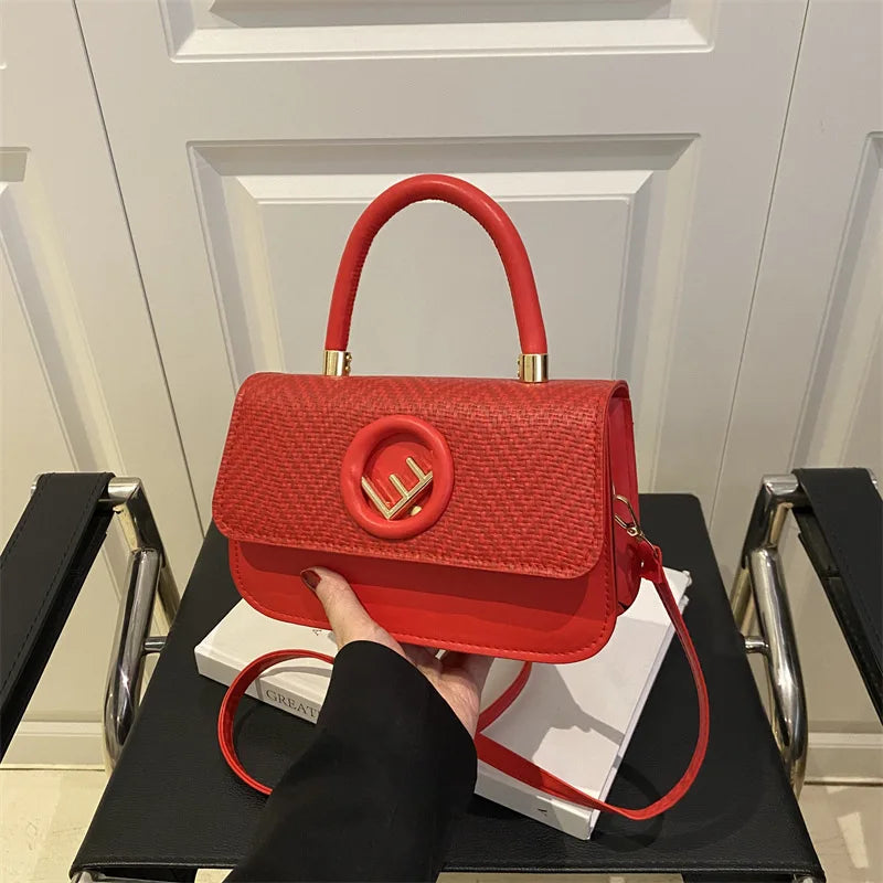 Women's Vintage Crossbody Bag with Adjustable Shoulder Strap - Small Square Shape for Casual & Formal Occasions