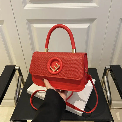 Women's Vintage Crossbody Bag with Adjustable Shoulder Strap - Small Square Shape for Casual & Formal Occasions