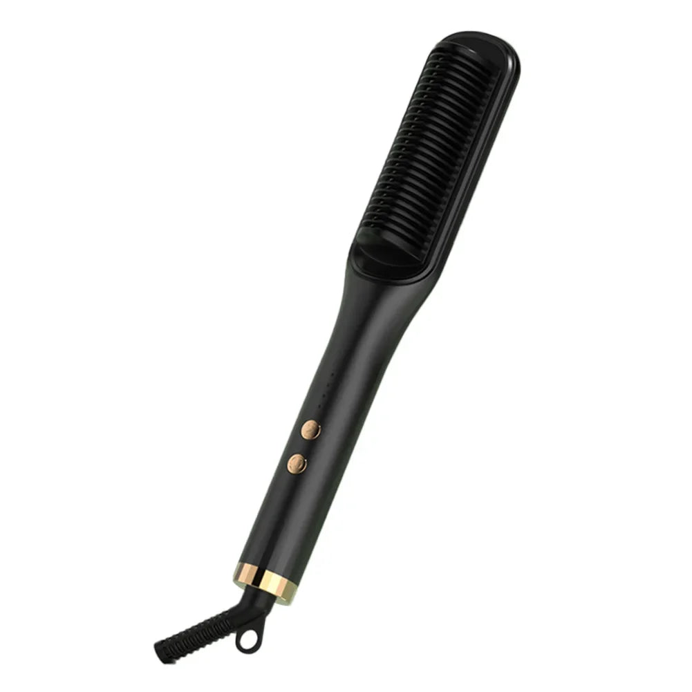 Multifunctional Straightener Electric Hair Straightening Curly Iron Brush Comb Curler Hair Straightener Brush Heating Hot Comb