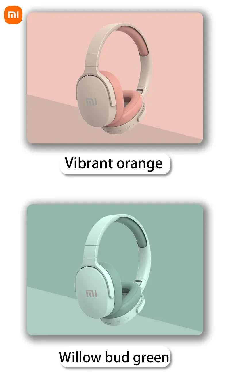 Xiaomi Wireless Bluetooth Headphones Over Ear HiFi Stereo Foldable Lightweight Headset HIFI Stereo Suitable for Samsung iPhone