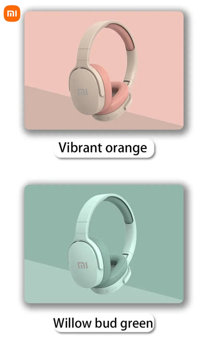 Xiaomi Wireless Bluetooth Headphones Over Ear HiFi Stereo Foldable Lightweight Headset HIFI Stereo Suitable for Samsung iPhone