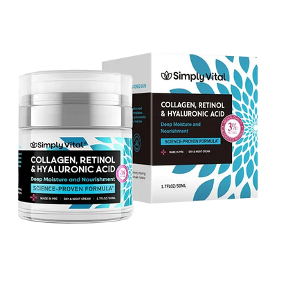 50ML Retinol Wrinkle Remover Face Cream Collagen Hyaluronic Acid Moisturizing Creams Deep Nourishing Day Night Skin Care