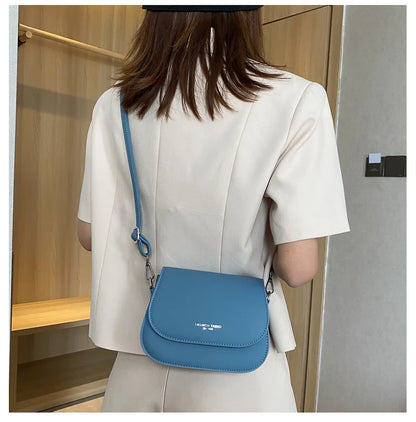 Saddle bag women's crossbody bag bag girl, summer simple fashion trend, foreign shoulder bag women