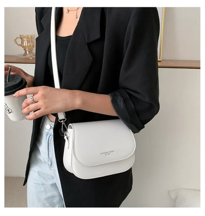Saddle bag women's crossbody bag bag girl, summer simple fashion trend, foreign shoulder bag women