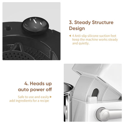 BioloMix 1200W Kitchen Food Stand Mixer, 11-Speeds DC Motor, Digital OLED Screen, Electric Food Mixer with Dough Hook, Whisk