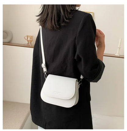 Saddle bag women's crossbody bag bag girl, summer simple fashion trend, foreign shoulder bag women