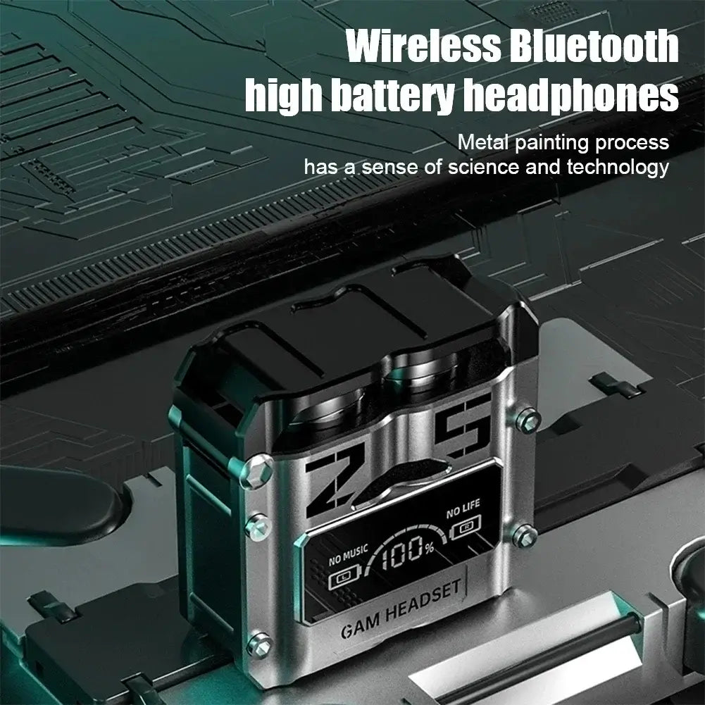 New TWS M25 Bluetooth 5.3 TWS Wireless Headphones with LED Display Stereo Headset Touch Control Earbuds Noise Reduction