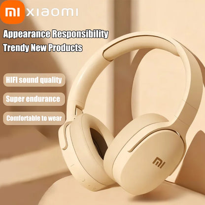Xiaomi Wireless Bluetooth Headphones Over Ear HiFi Stereo Foldable Lightweight Headset HIFI Stereo Suitable for Samsung iPhone