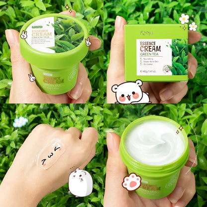 Facial Products Kit Sakura / Green Tea Face Cream Nourishing Skin Face Serum Fade Dark Circle Eye Cream Skincare Korean Cosmetic