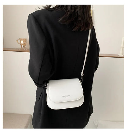 Saddle bag women's crossbody bag bag girl, summer simple fashion trend, foreign shoulder bag women