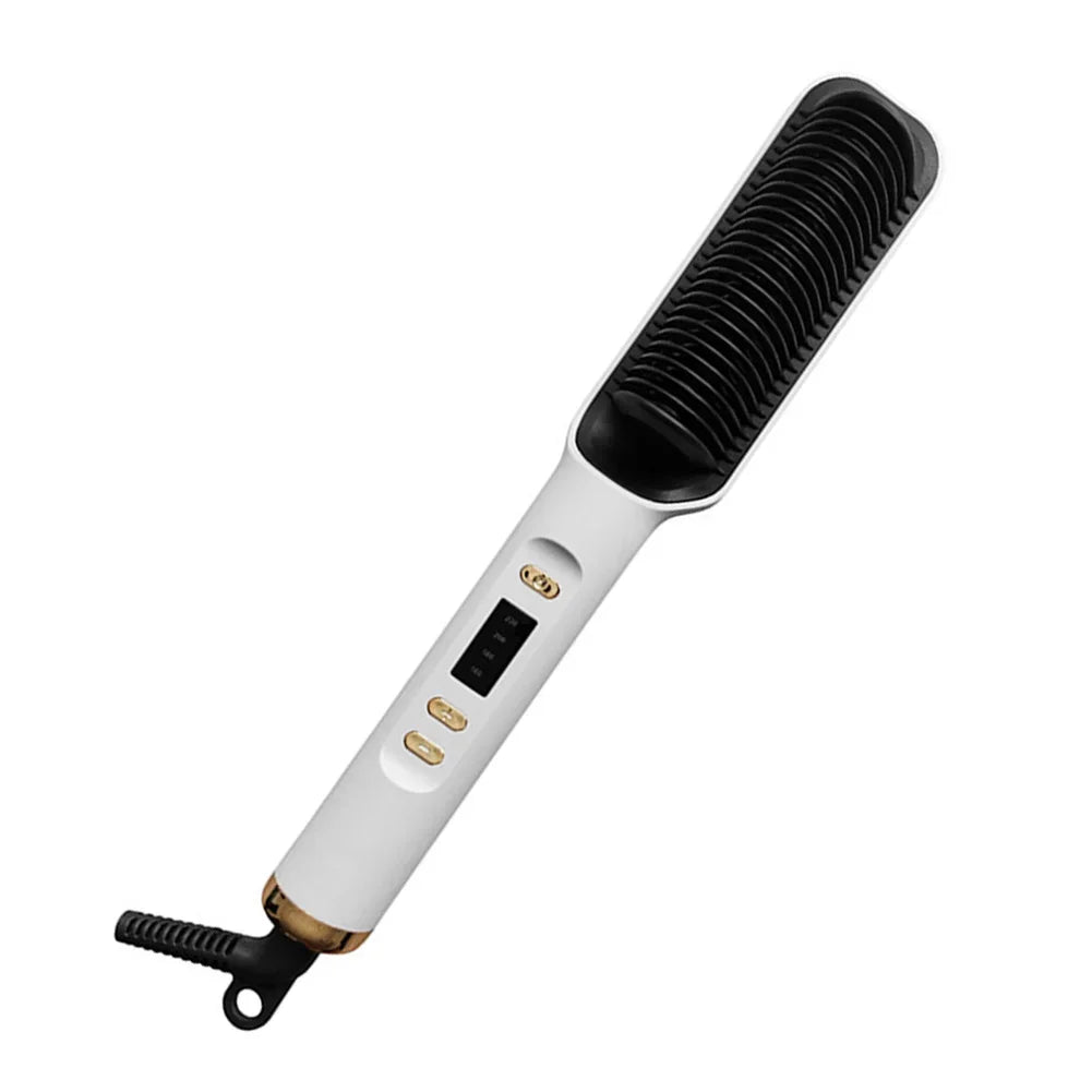 Multifunctional Straightener Electric Hair Straightening Curly Iron Brush Comb Curler Hair Straightener Brush Heating Hot Comb