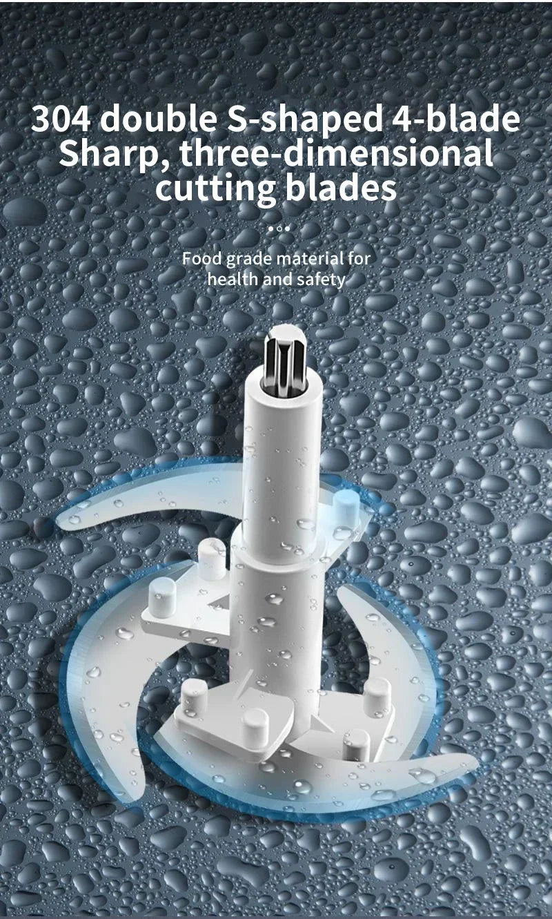 2L Stainless Steel Electric Chopper Meat Grinder Mincer Vegetable Chopper Meat Slicer Machine Household Grinder Food Processor