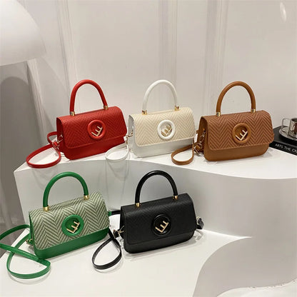 Women's Vintage Crossbody Bag with Adjustable Shoulder Strap - Small Square Shape for Casual & Formal Occasions