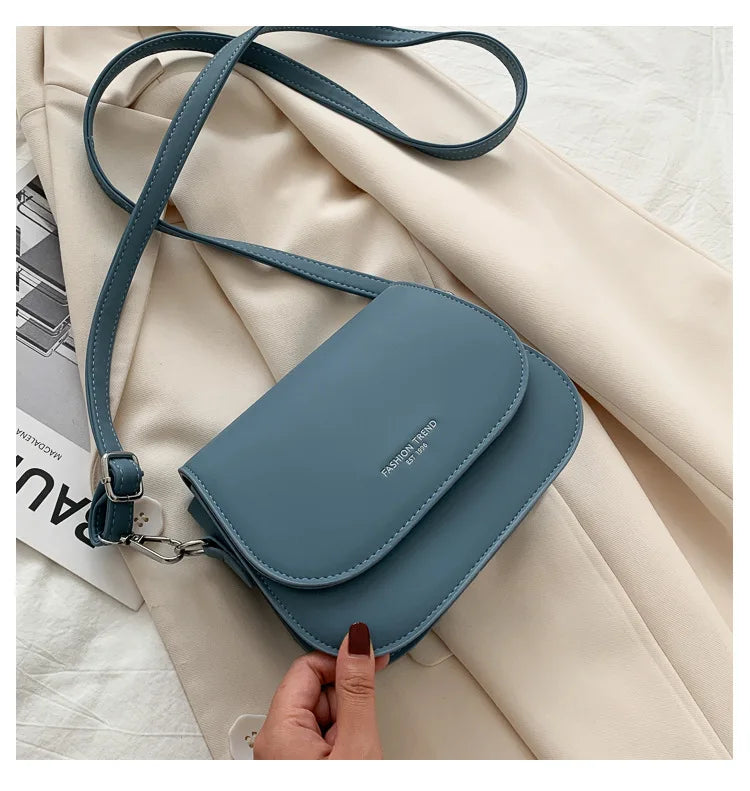 Saddle bag women's crossbody bag bag girl, summer simple fashion trend, foreign shoulder bag women