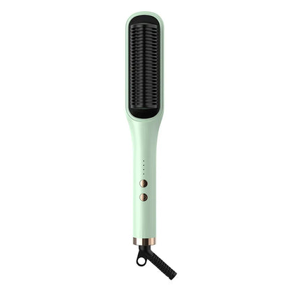 Multifunctional Straightener Electric Hair Straightening Curly Iron Brush Comb Curler Hair Straightener Brush Heating Hot Comb