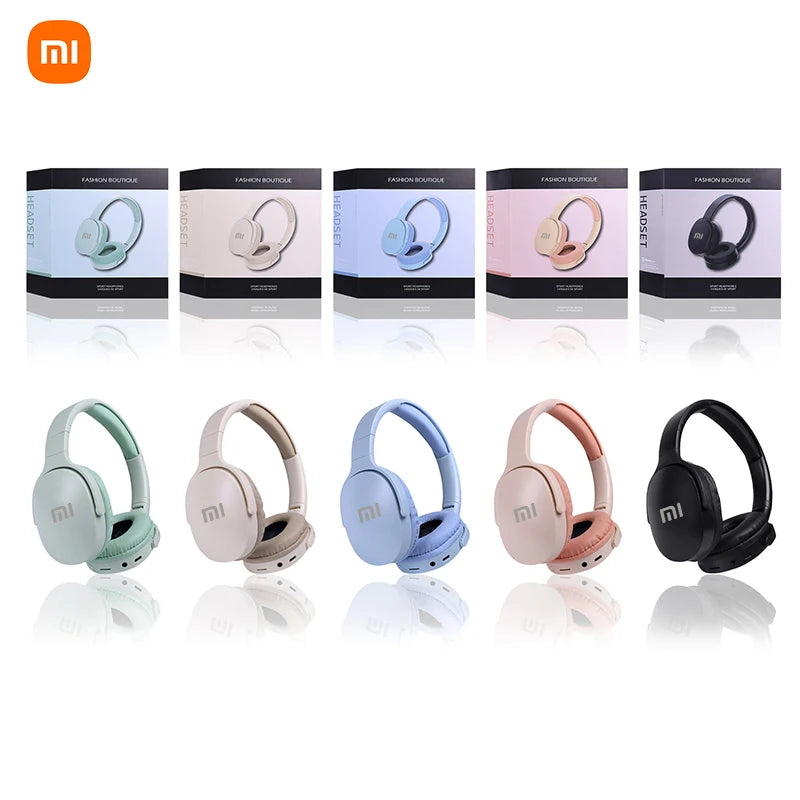 Xiaomi Wireless Bluetooth Headphones Over Ear HiFi Stereo Foldable Lightweight Headset HIFI Stereo Suitable for Samsung iPhone
