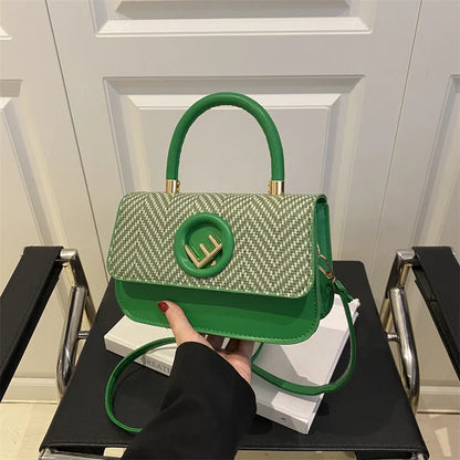 Women's Vintage Crossbody Bag with Adjustable Shoulder Strap - Small Square Shape for Casual & Formal Occasions