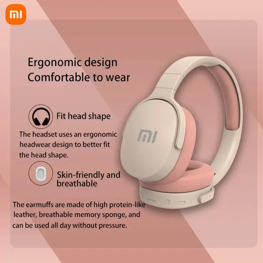 Xiaomi Wireless Bluetooth Headphones Over Ear HiFi Stereo Foldable Lightweight Headset HIFI Stereo Suitable for Samsung iPhone