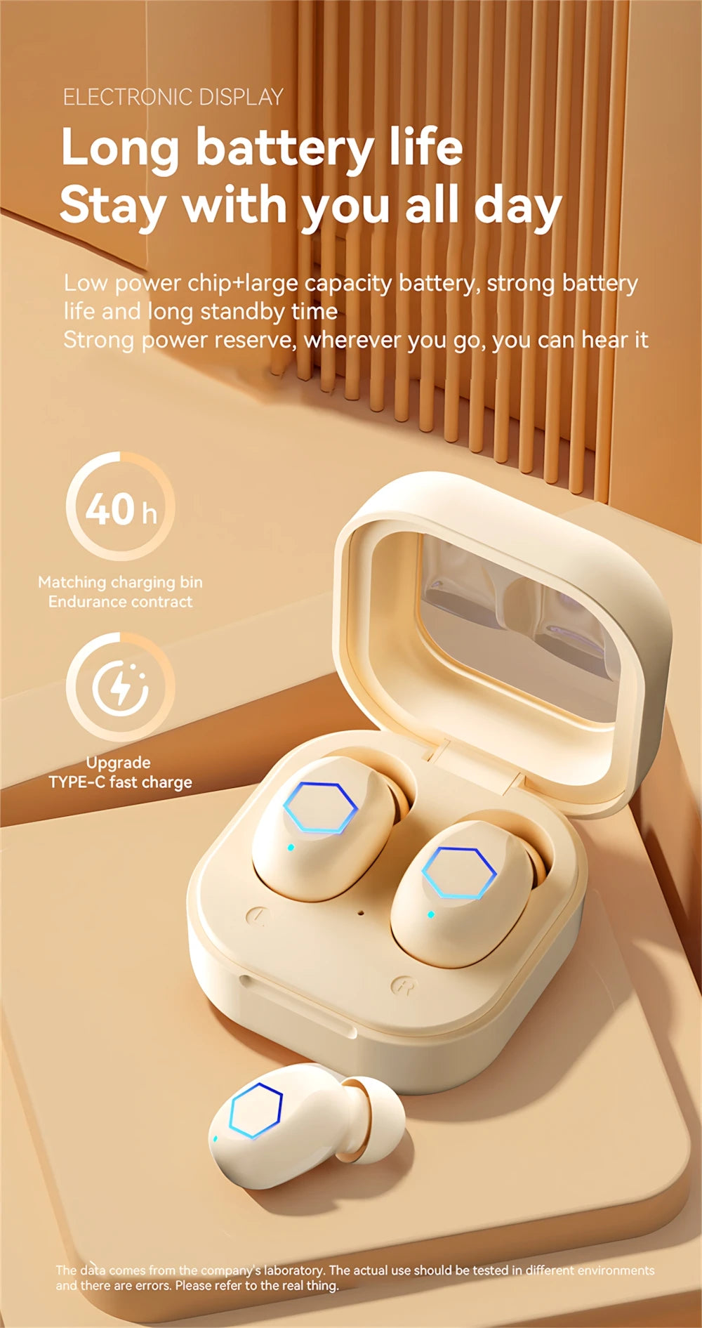 In-ear Bluetooth Headphones Wireless Earphones HIFI Stereo Touch Low Delay Game Earplugs Mini Portable Creative Gifts For Girls